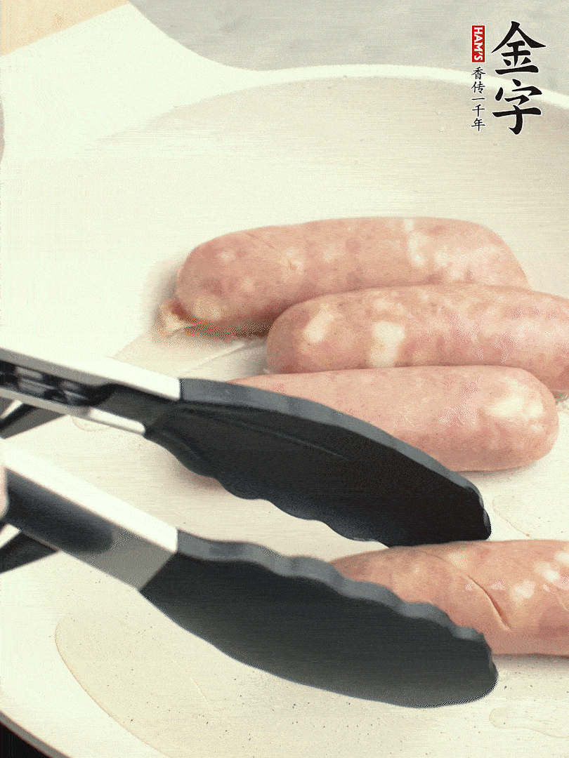 金字烤腸切花刀煎熟。