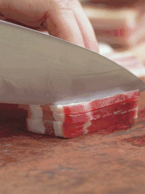 金字淡咸肉切絲。